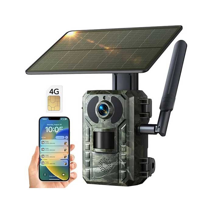 Lovačka kamera Solarna 4G GPS dvostruka uživo prijenos