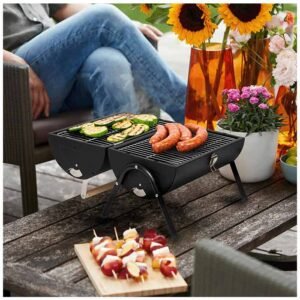 Stolni roštilj na ugalj Home GR01 – prijenosni roštilj za kampovanje - Slika 3