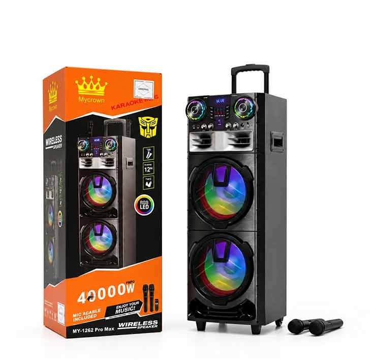 Karaoke zvučnik veliki 4000W Bluetooth – AUX, SD kartica